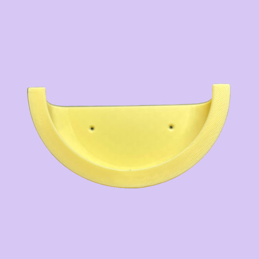 Echo Dot Holder Gen 3 V2 - Front View - Lemon Yellow