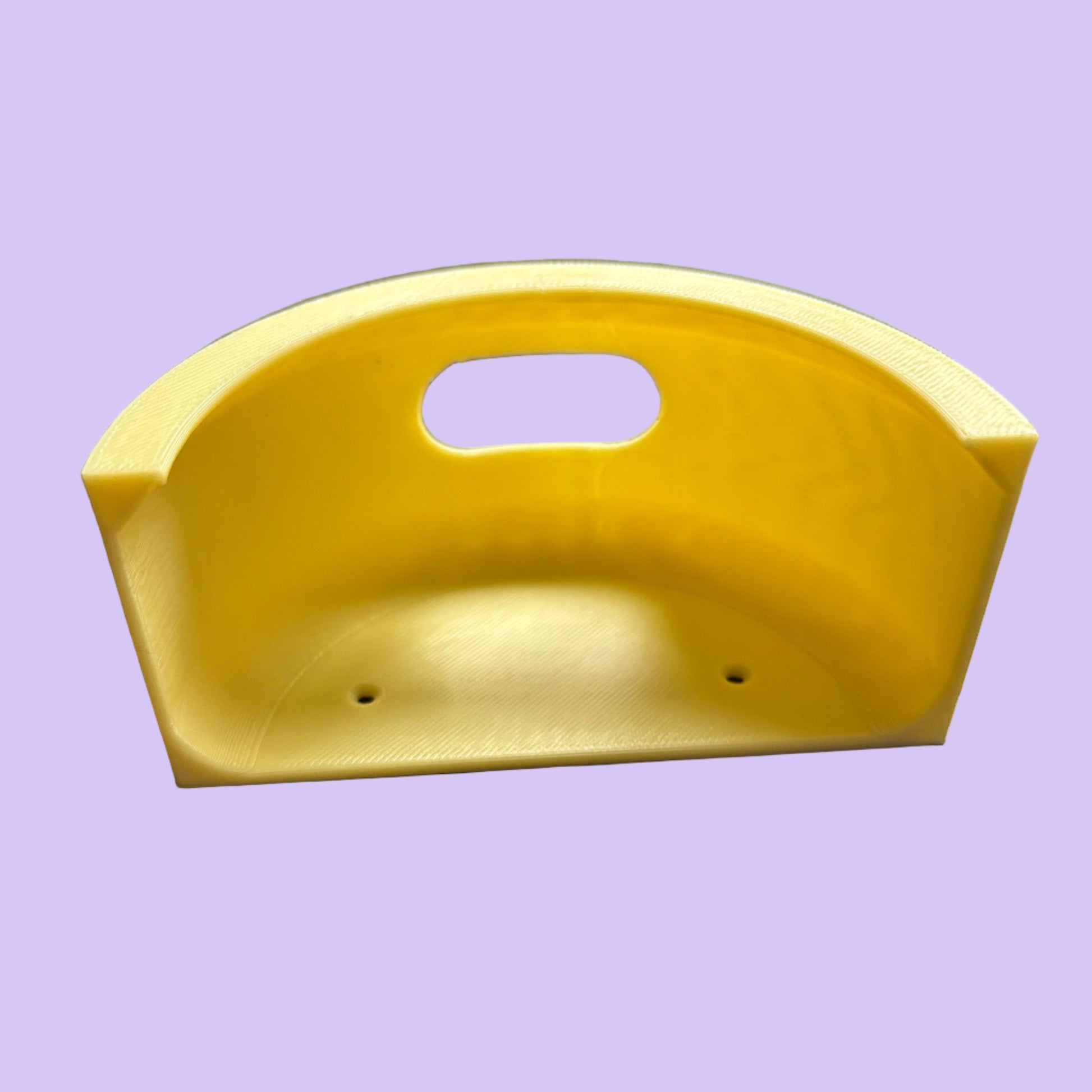 Echo Dot Holder Gen 3 V2 - Top View - Lemon Yellow