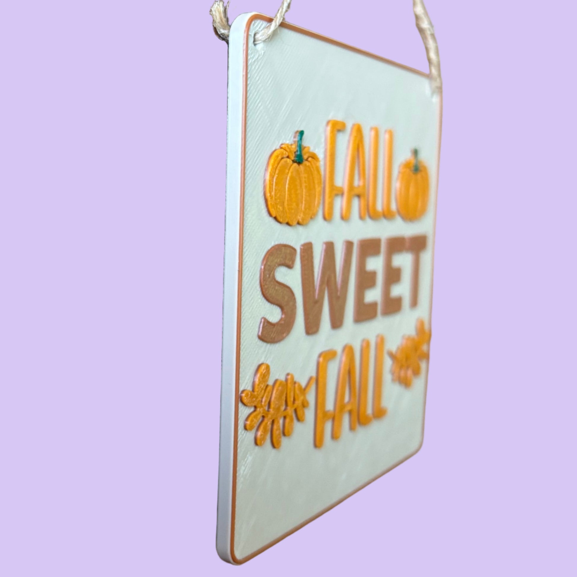 Fall Sweet Fall Decorative Wall Hanging Front Left View Hanging