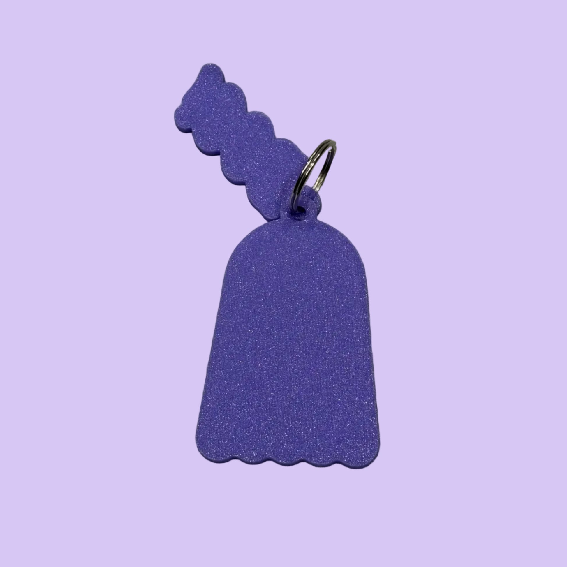 Halloween - Boo Ghost Keying - Purple White - Rear View