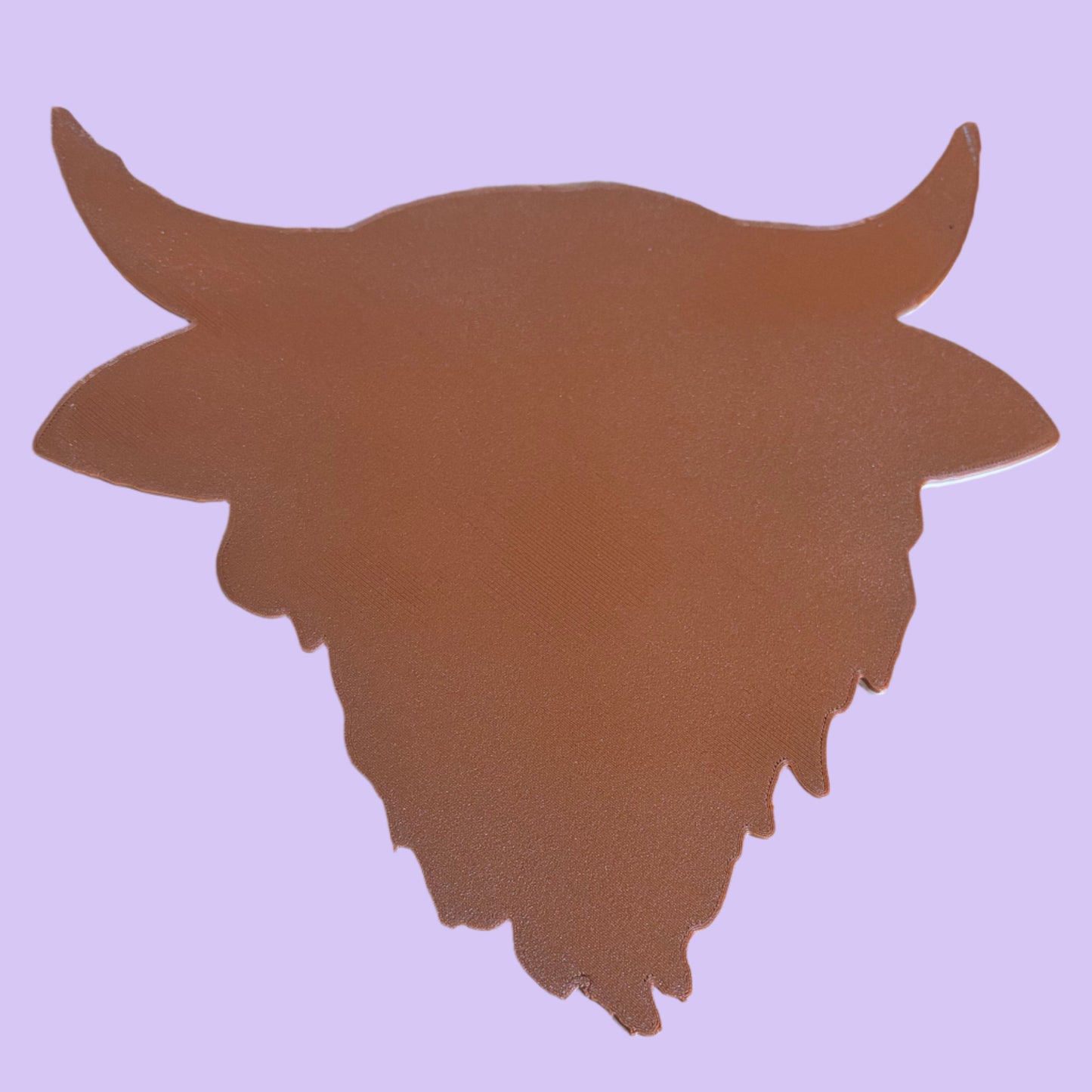 Highland Cow Wall Plaque - Bottom View