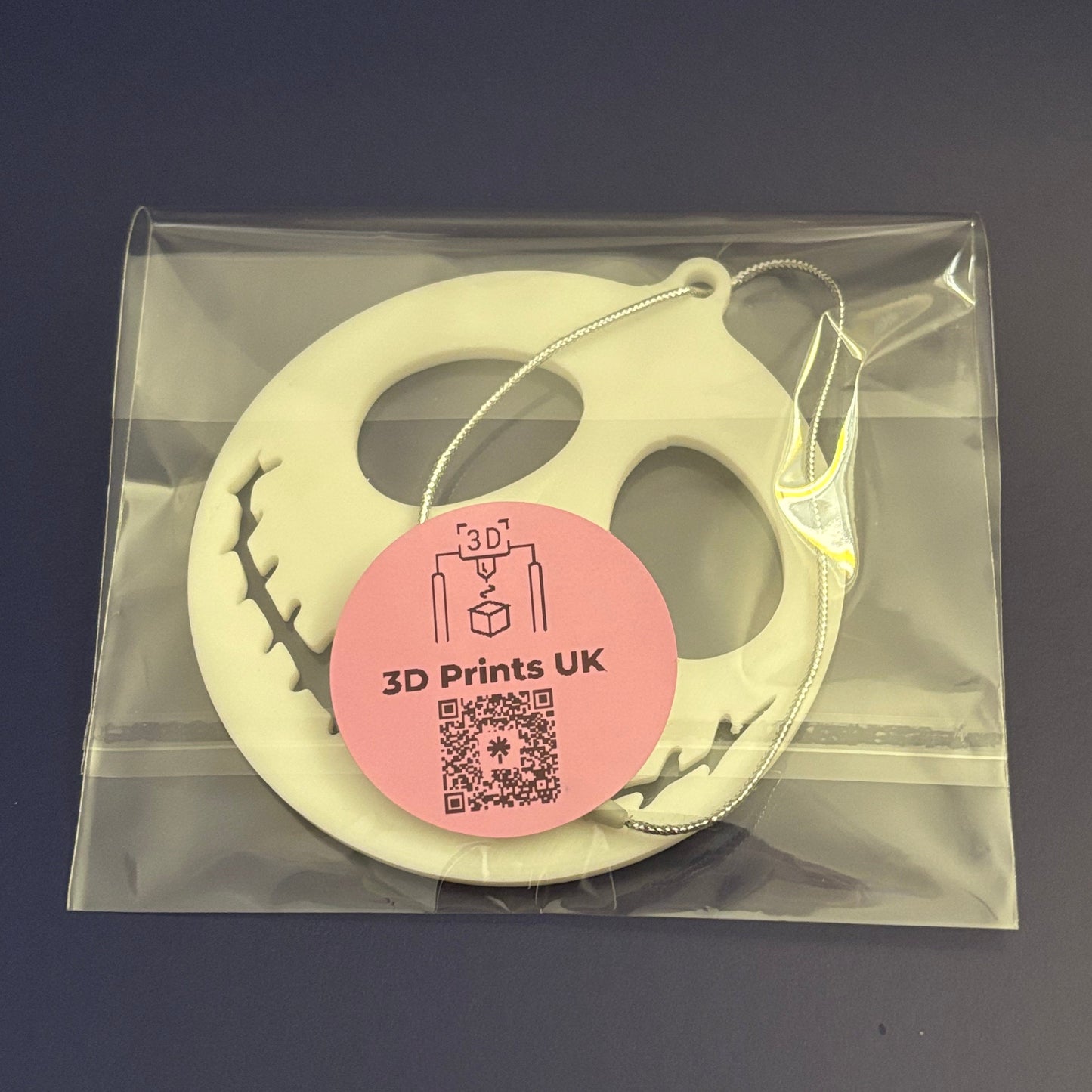 Jack Skellington Hanging Decoration - Rear View Packaged