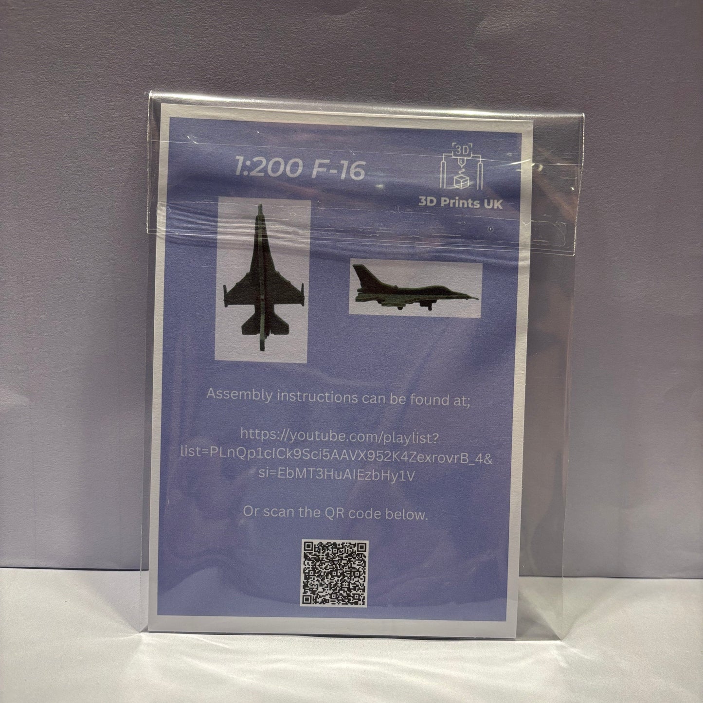 Kit Card - Aeropane - 1200 - F16 - Rear View Packaged