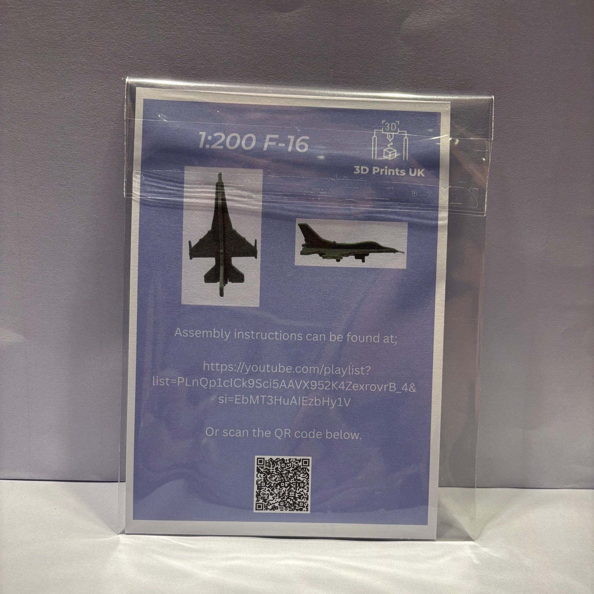 Kit Card - Aeropane - 1200 - F16 - Rear View Packaged