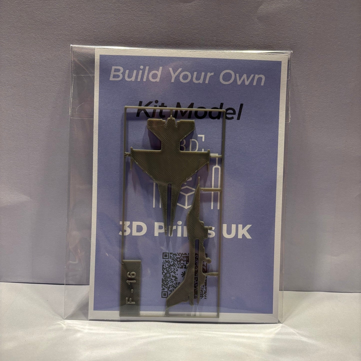 Kit Card - Aeroplane - 1200 - F16 - Front View Packaged