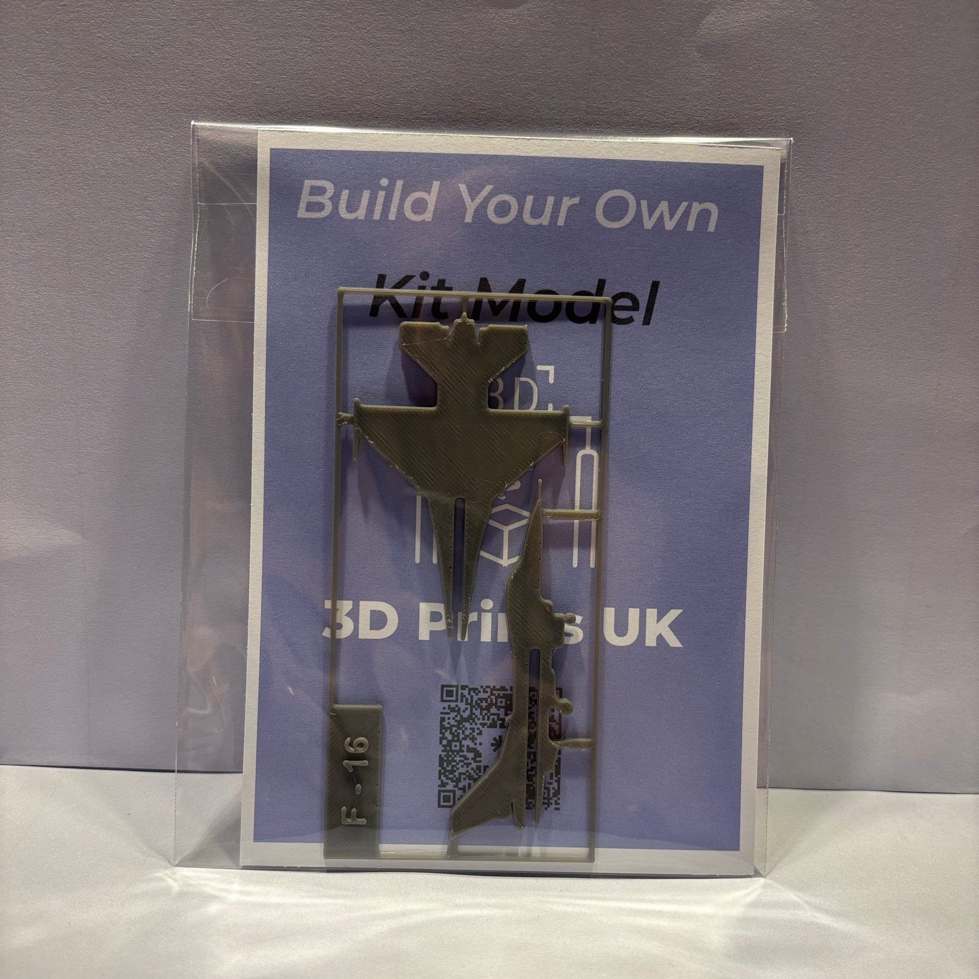 Kit Card - Aeroplane - 1200 - F16 - Front View Packaged