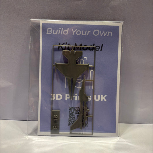 Kit Card - Aeroplane - 1200 - F16 - Front View Packaged