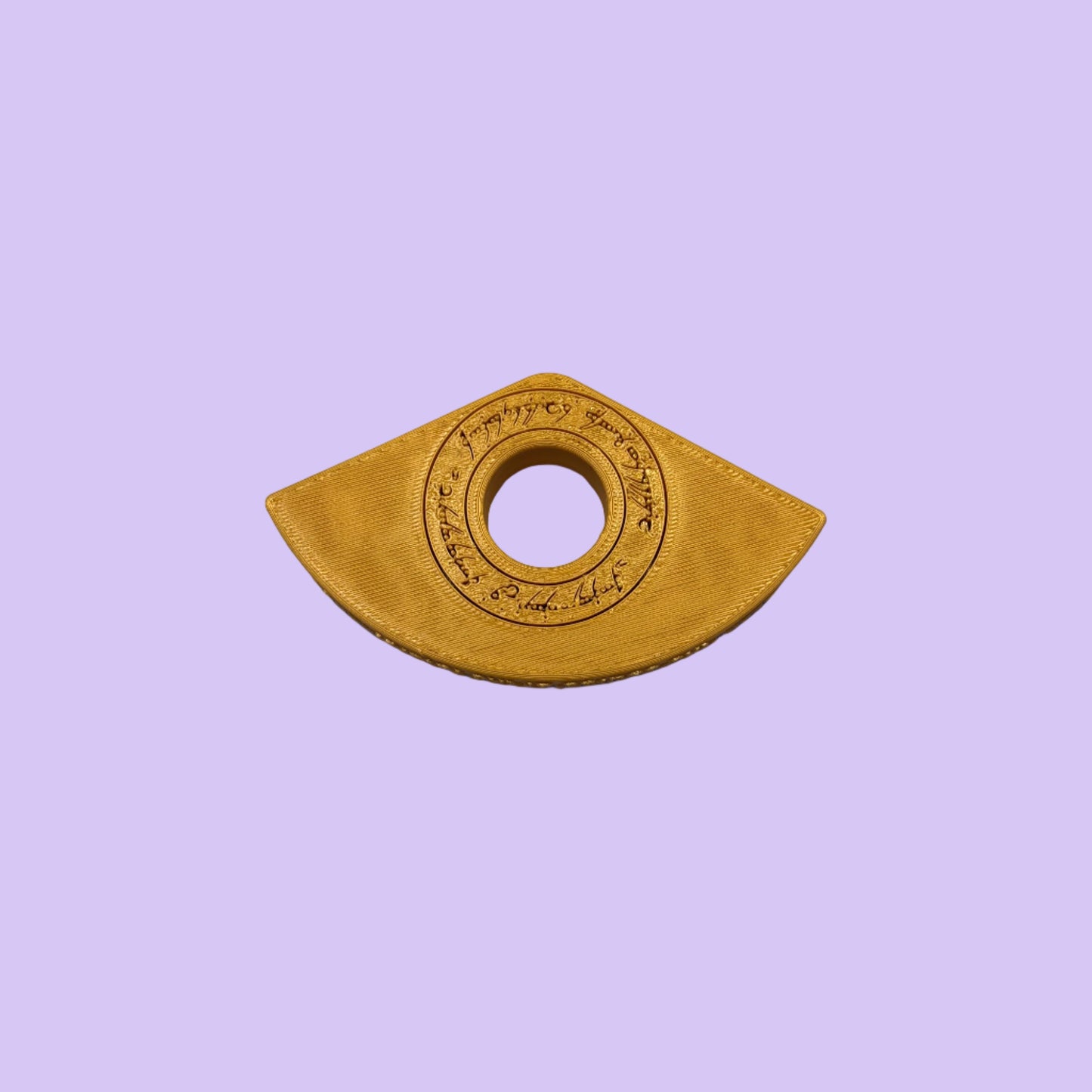 LOTR One Ring Inscription Book Page Holder - Front View Lay Flat