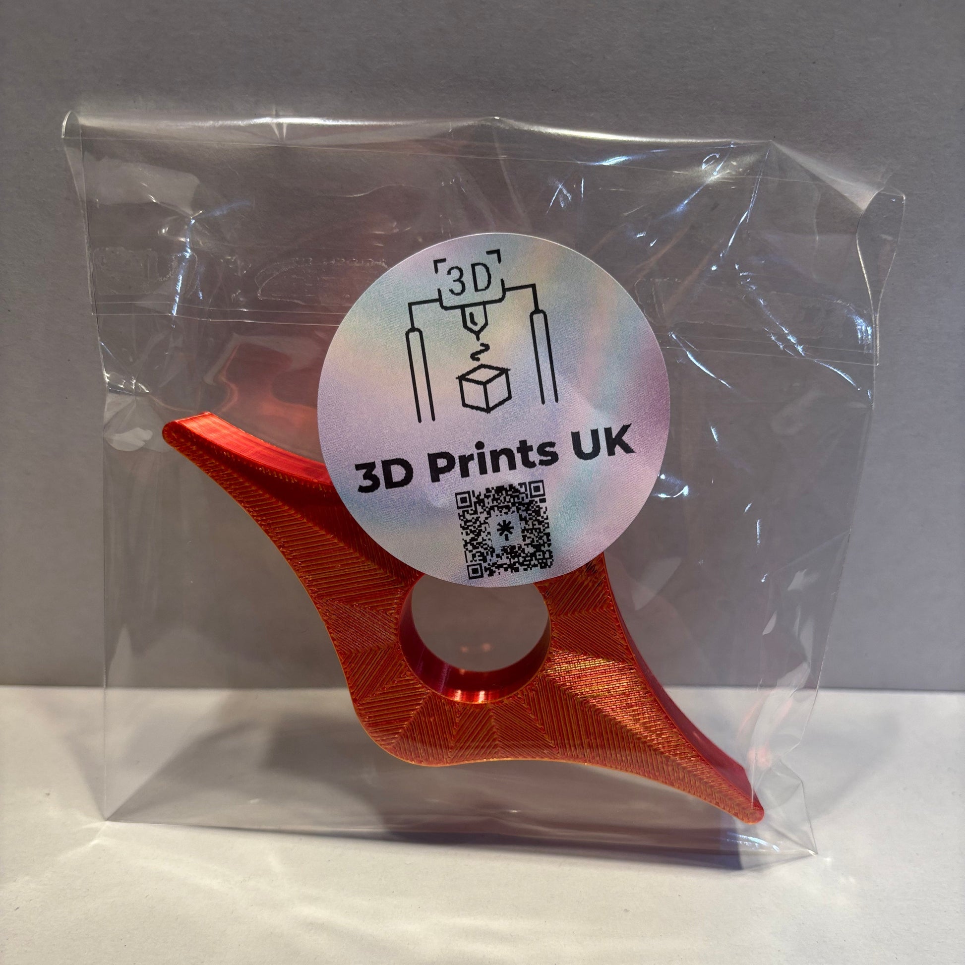 Living Aid - Book Whore Book Holder - RedGold Silk - Rear View Packaged