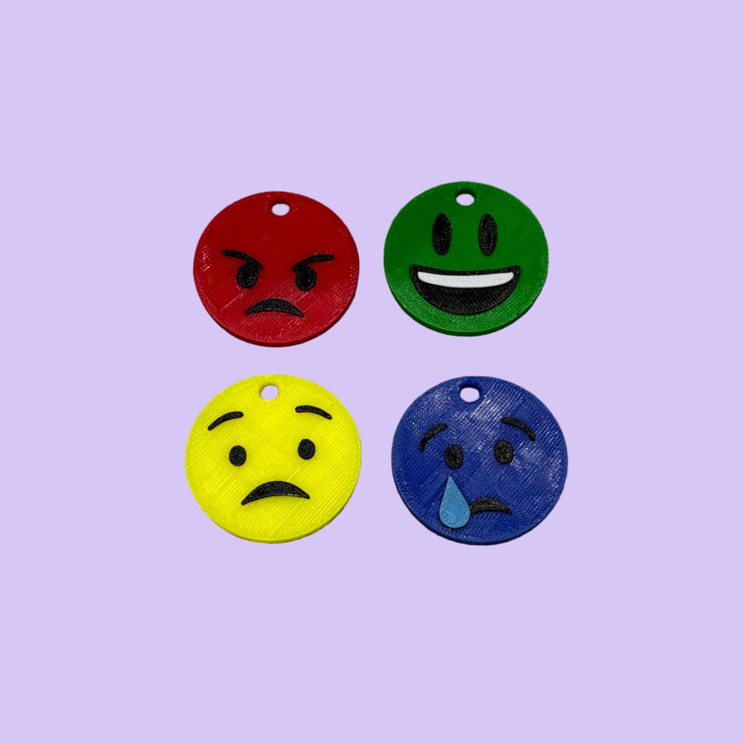 Living Aid - Feeling Faces Mood Communication Tool - Multicolour - Top View Set