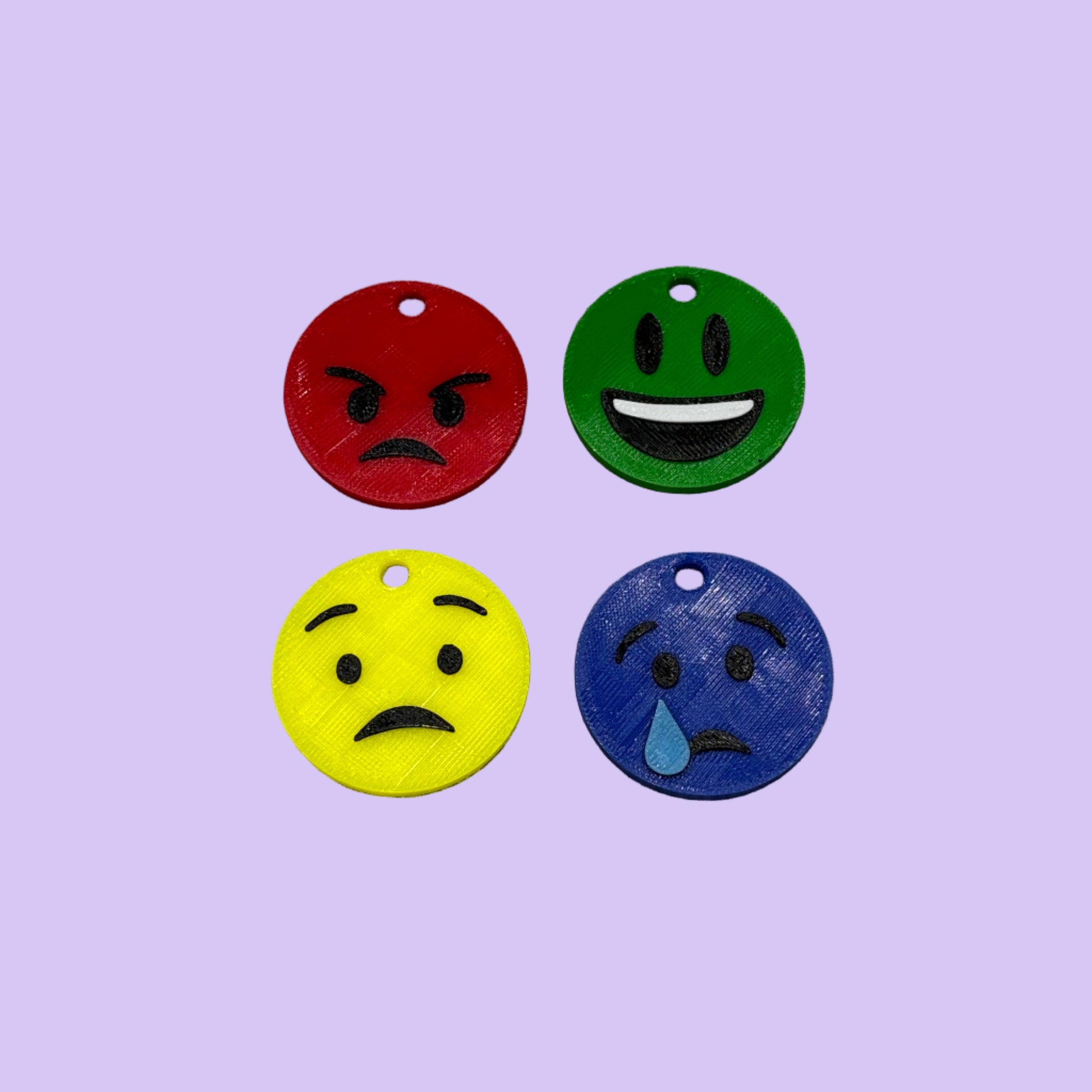 Living Aid - Feeling Faces Mood Communication Tool - Multicolour - Top View Set