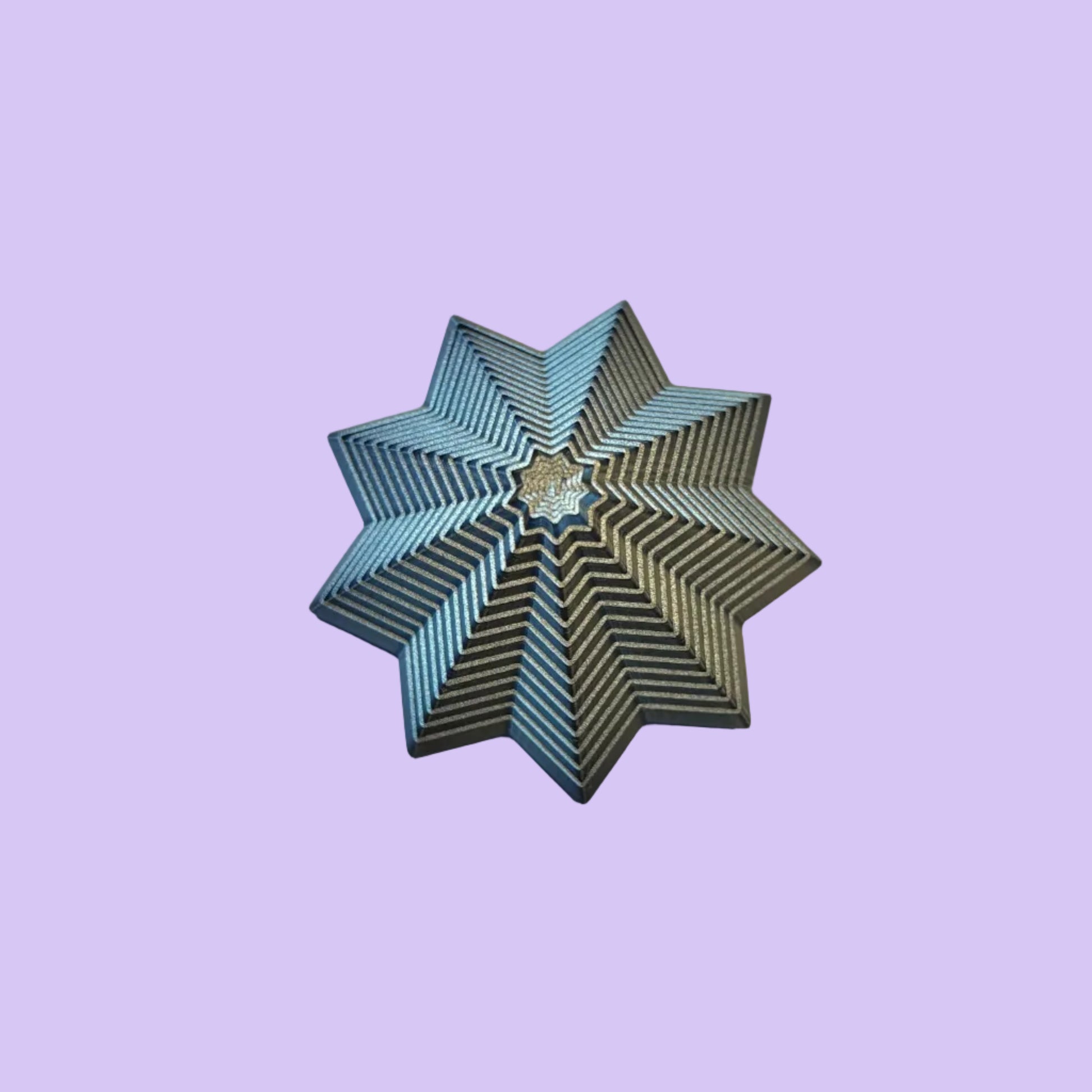 Living Aid - Sensory Star Super Fidget 100mm - Blue Black - Birdseye View