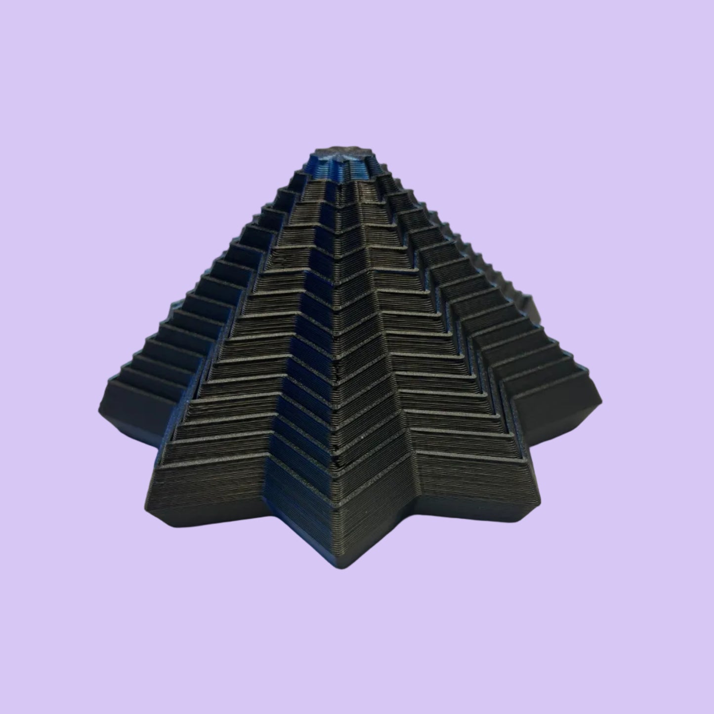 Living Aid - Sensory Star Super Fidget 100mm - Blue Black - Front View Open