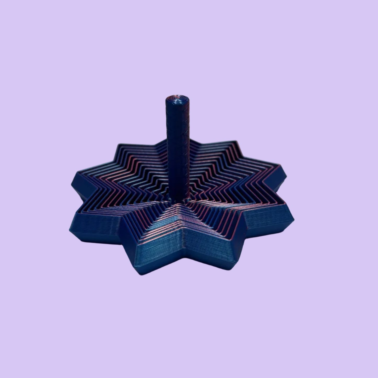 Living Aid - Sensory Star Super Fidget 100mm - Blue Red - Side View