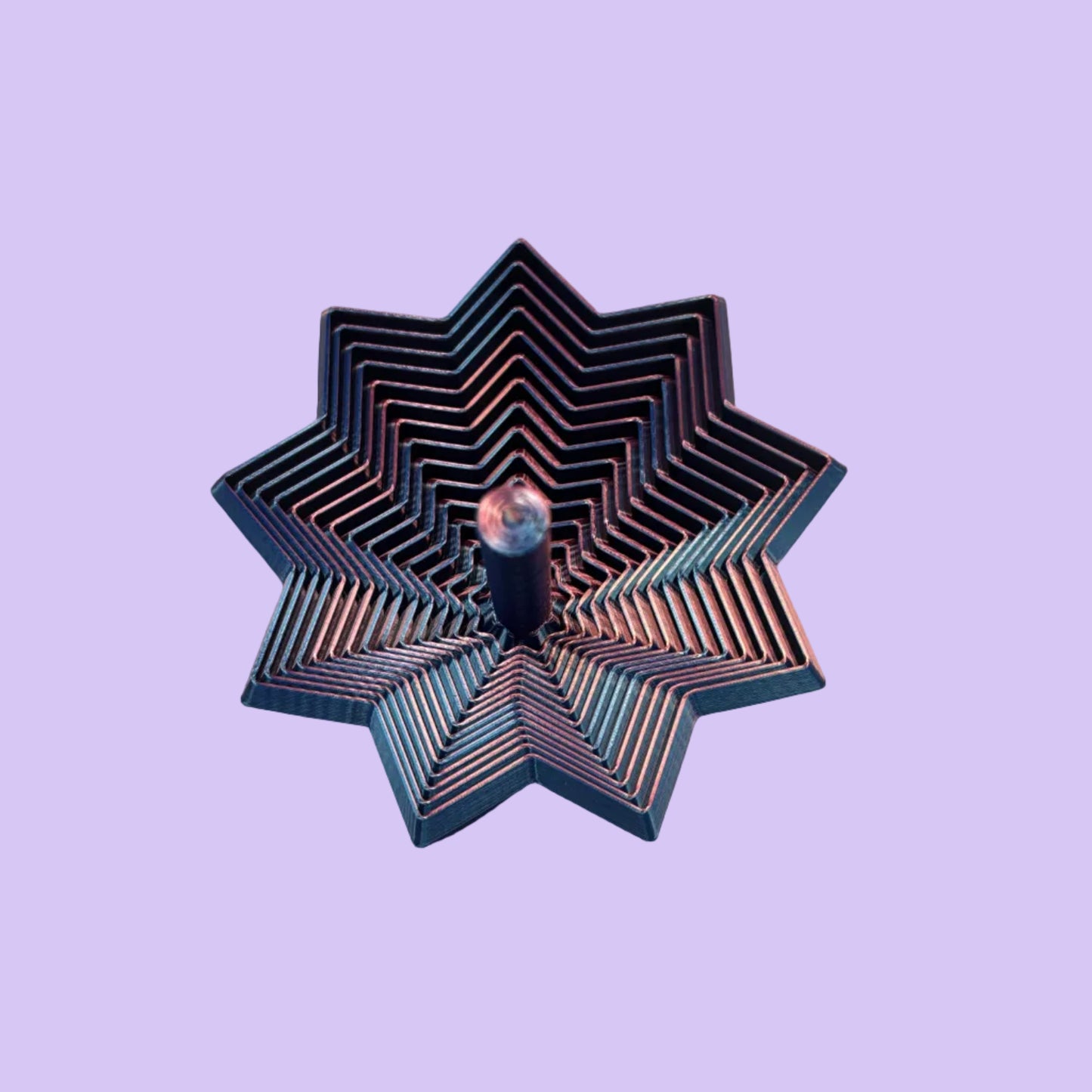 Living Aid - Sensory Star Super Fidget 100mm - Blue Red - Top View