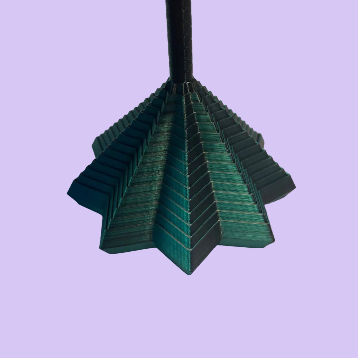 Living Aid - Sensory Star Super Fidget 100mm - Green Black - Side View Open Handle Up