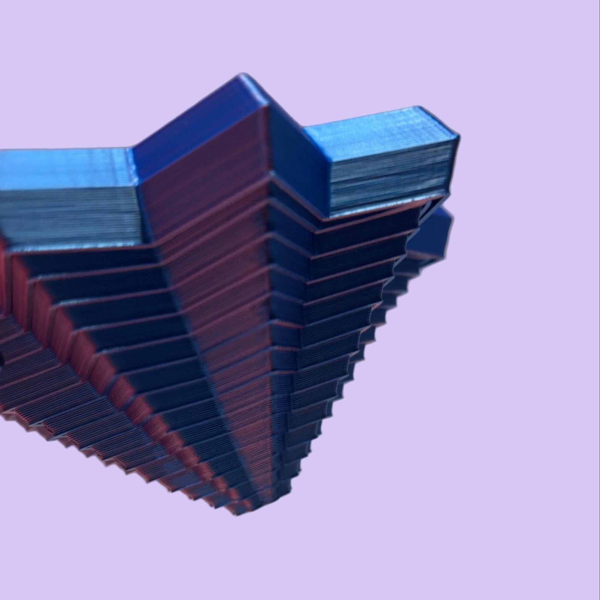 Living Aid - Sensory Star Super Fidget Flat 100mm - Red Blue - Side View Extended Down