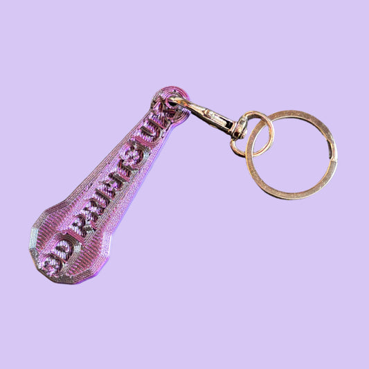 Logo Trolley Coin Extended Bottom View Keyring