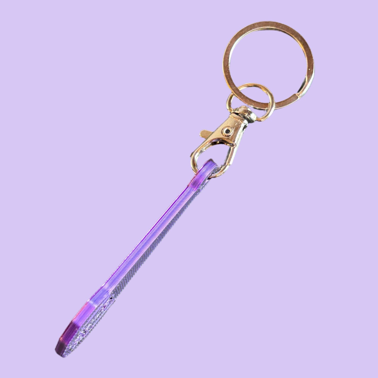 Logo Trolley Coin Extended Side View Keyring
