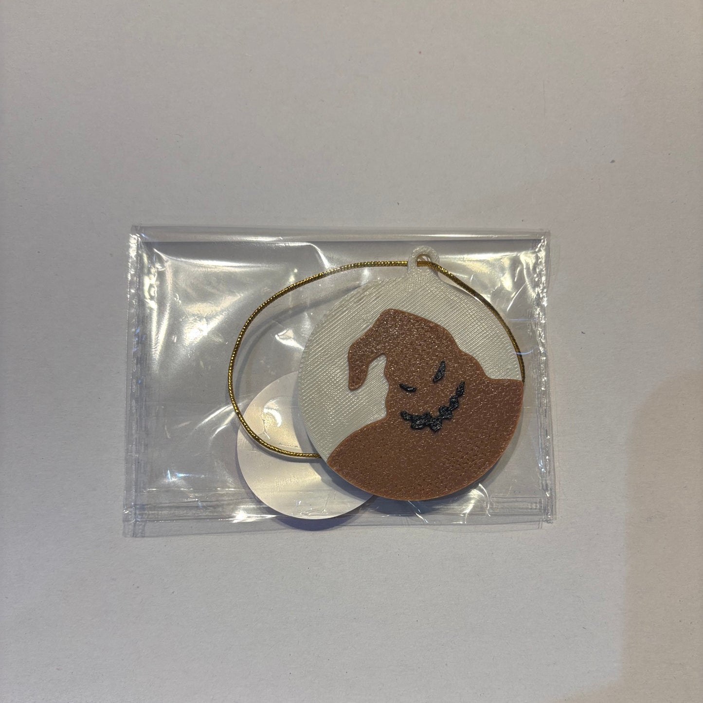 NBC - Oogie Boogie Hanging Decoration - Meeple White - Front View Packaged