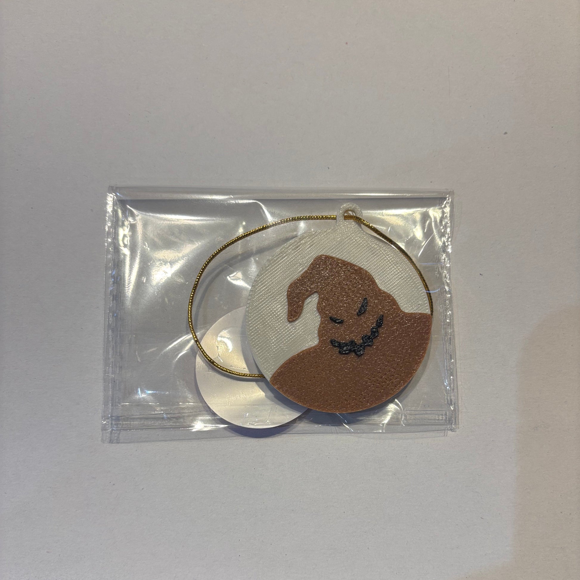 NBC - Oogie Boogie Hanging Decoration - Meeple White - Front View Packaged