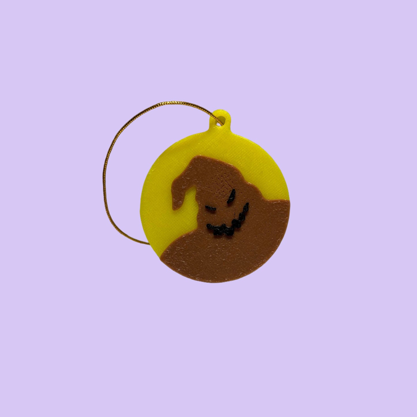 NBC - Oogie Boogie Hanging Decoration - Yellow - Front View