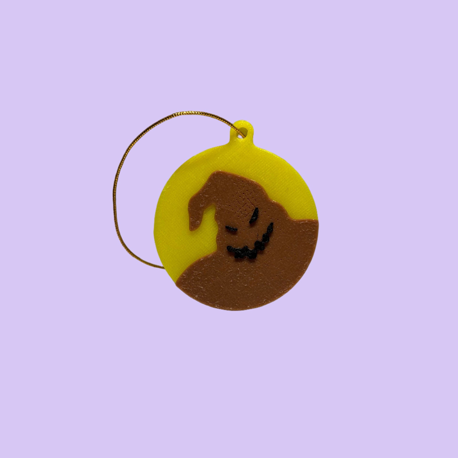 NBC - Oogie Boogie Hanging Decoration - Yellow - Front View