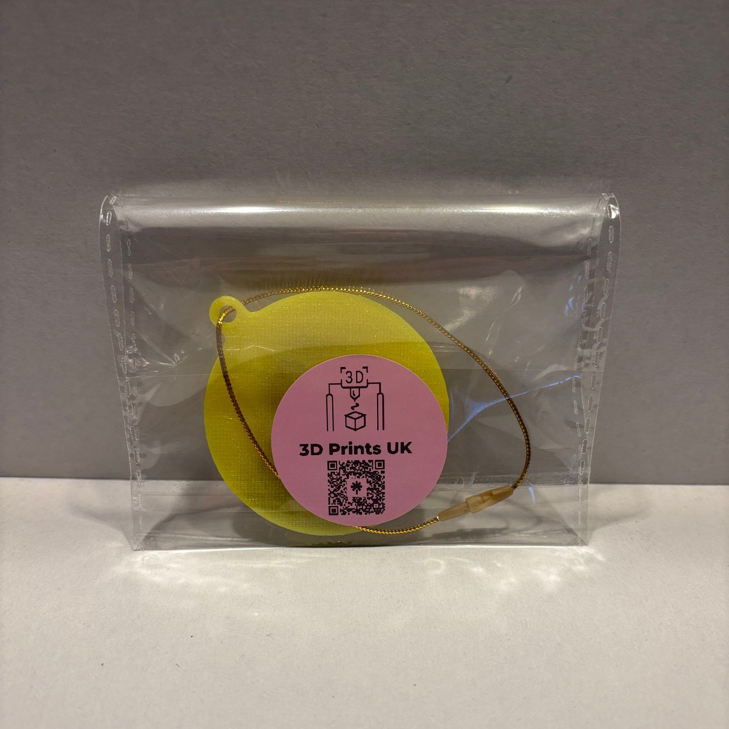 NBC - Oogie Boogie Hanging Decoration - Yellow - Rear View Packaged