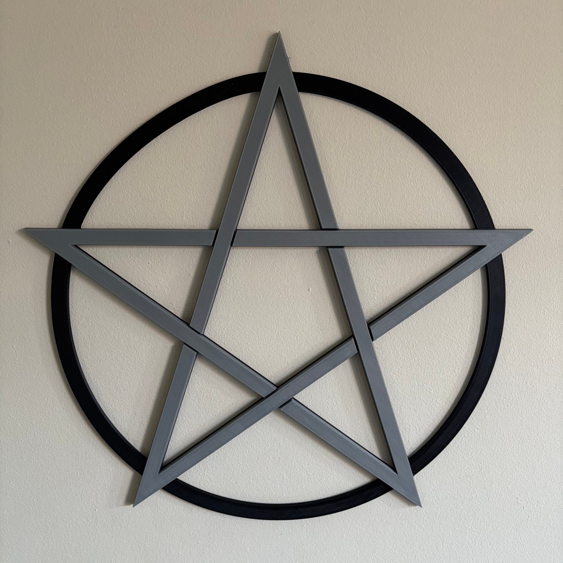 Pentacle Black/Silver - Wall Hanging View