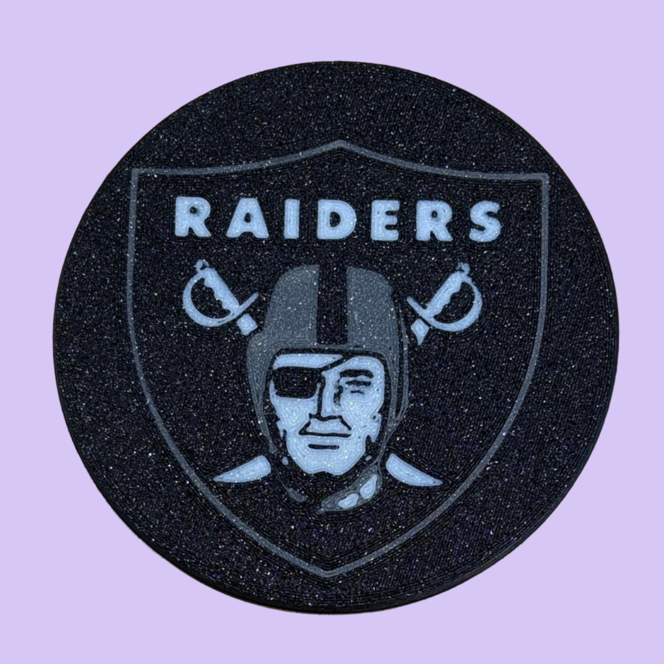 Raiders Shield Coaster - Top View