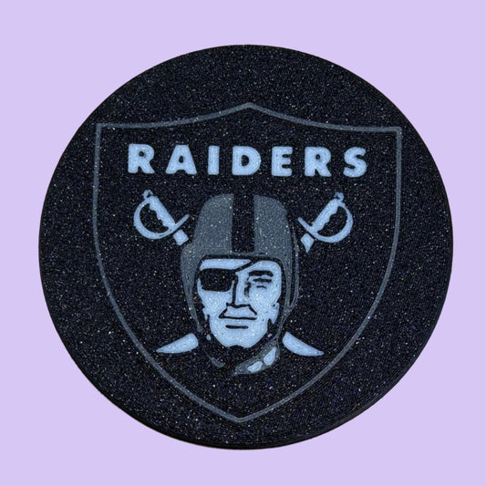 Raiders Shield Coaster - Top View