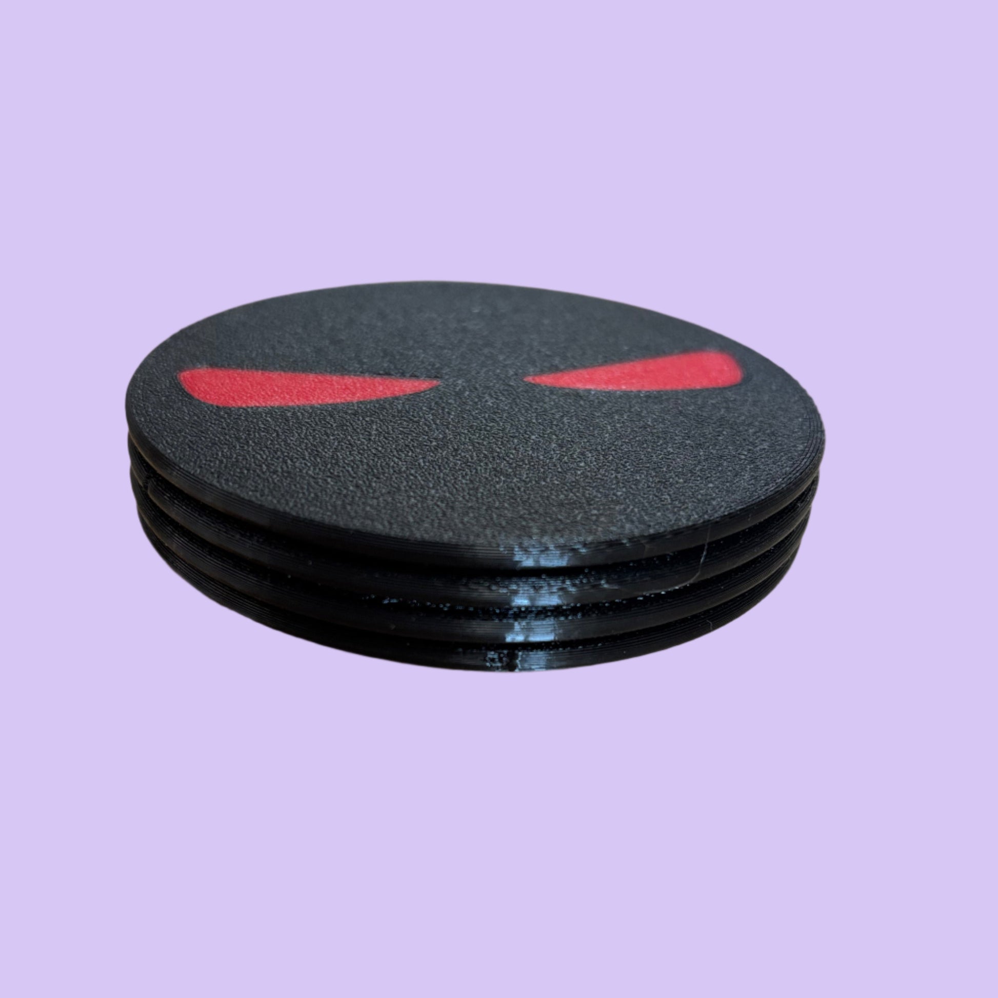 Red Eyes Coaster 4 Pack Side View 