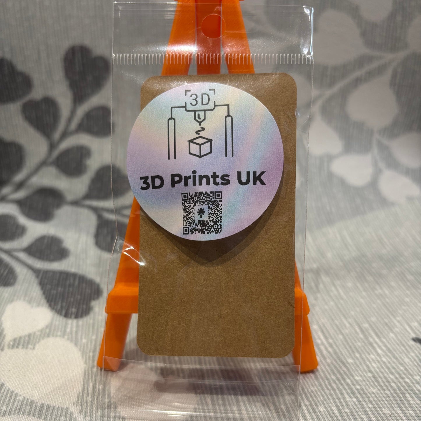 Side Book Ghost Hook Earrings - Rear View Packaged