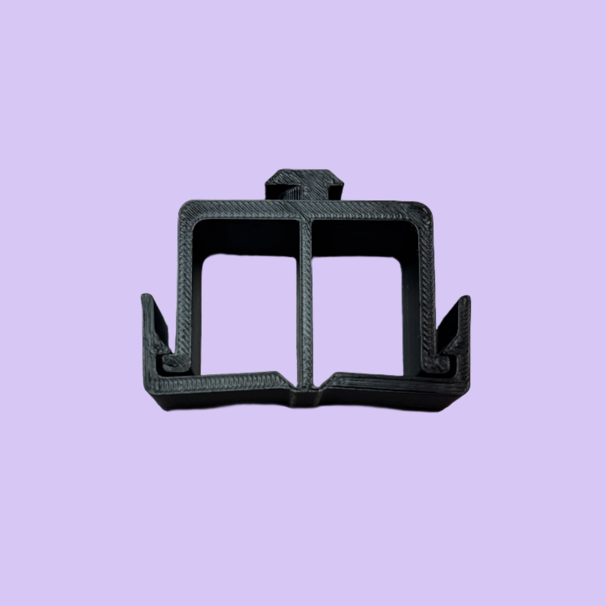 Sim Racing Cable Management Clip 40mm - Top View  - Black