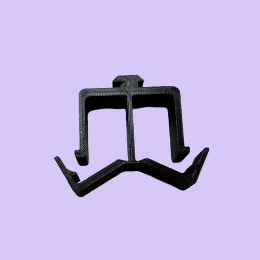 Sim Racing Cable Management Clip 40mm - Top View Open  - Black