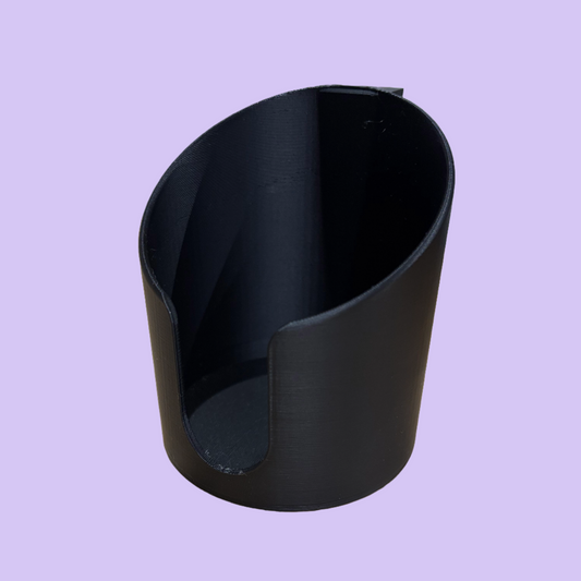 Sim Racing Cup Holder - Front View - Black