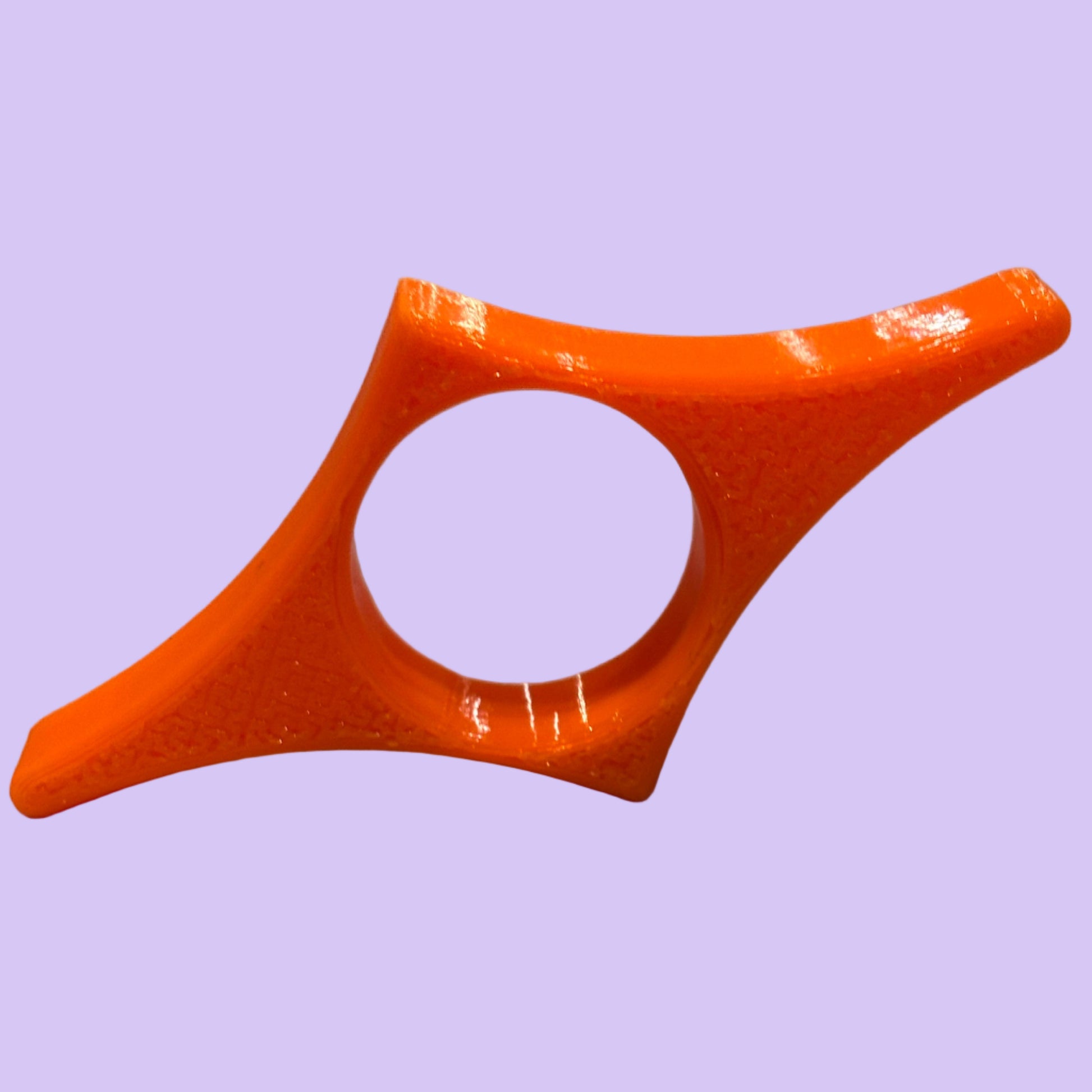 Simple Book Page Thumb Holder - SUNLU Orange PETG - Base View