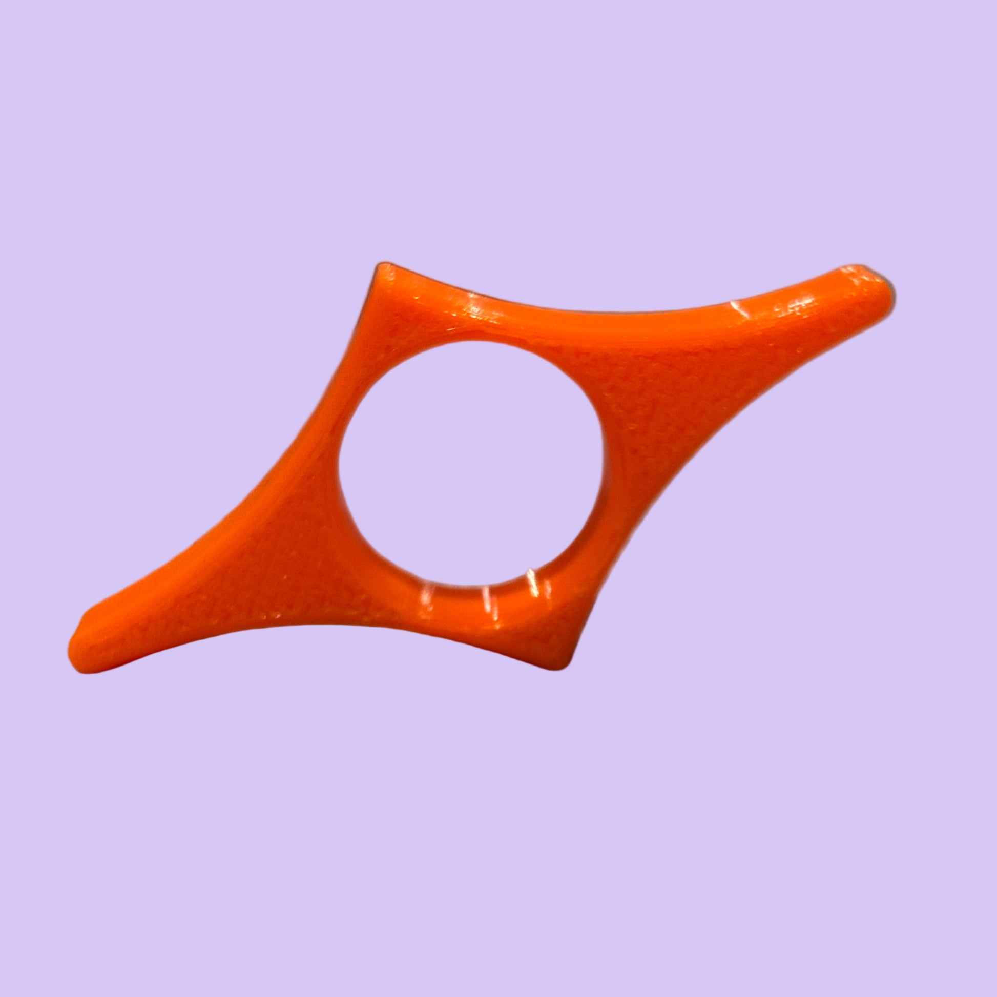 Simple Book Page Thumb Holder - SUNLU Orange PETG - Front View