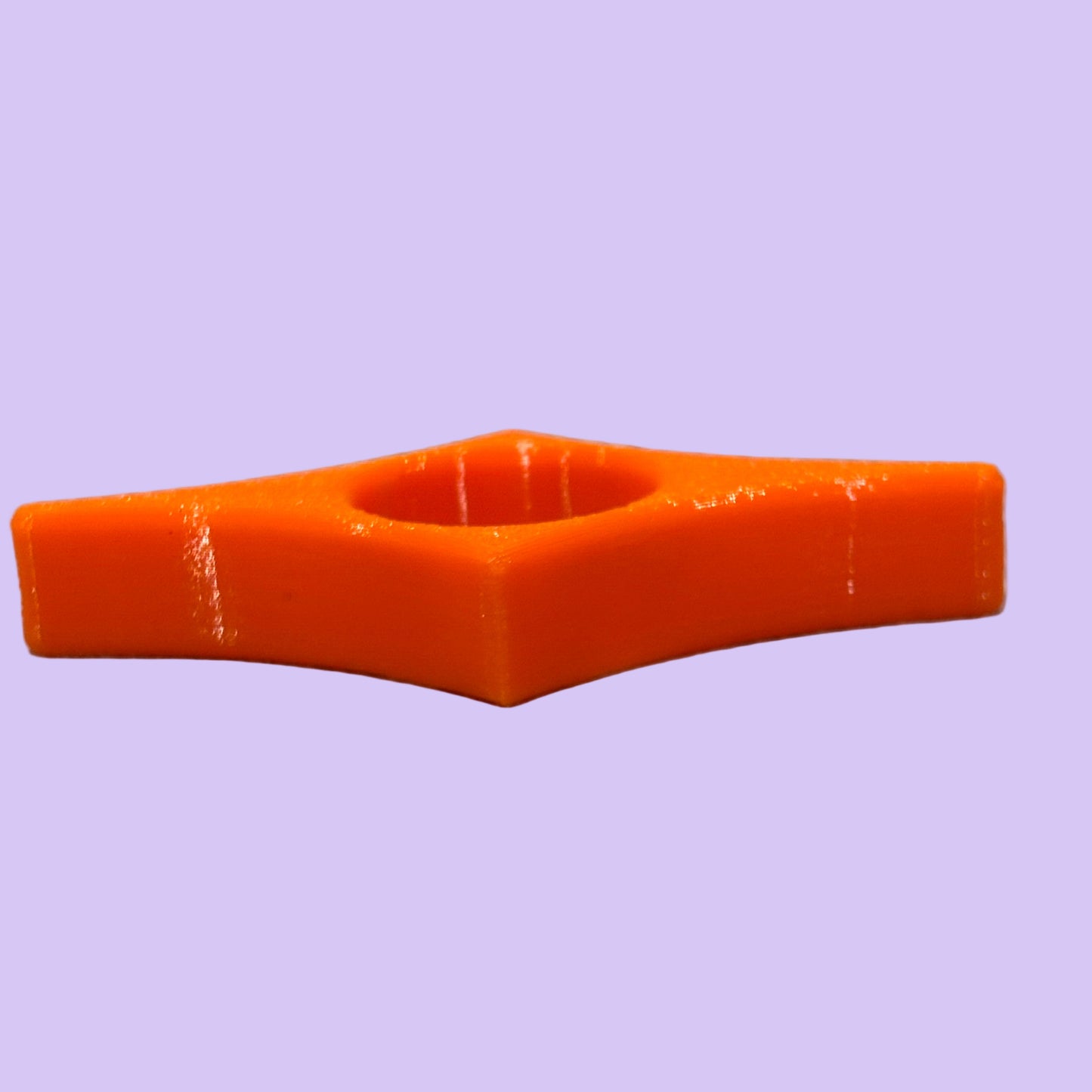 Simple Book Page Thumb Holder - SUNLU Orange PETG - Side View