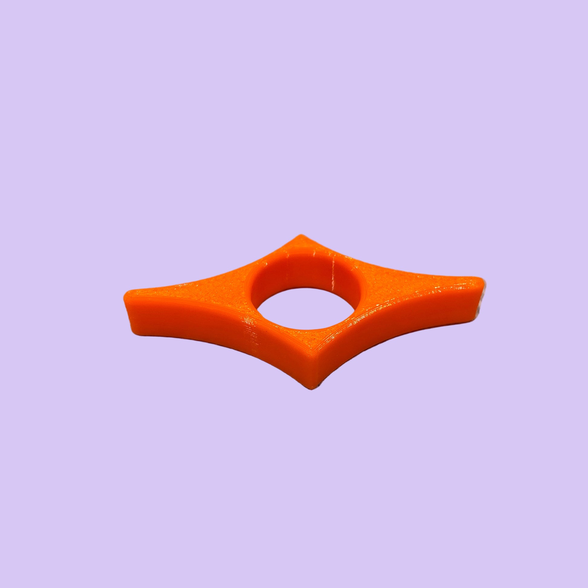 Simple Book Page Thumb Holder - SUNLU Orange PETG - Top Side View