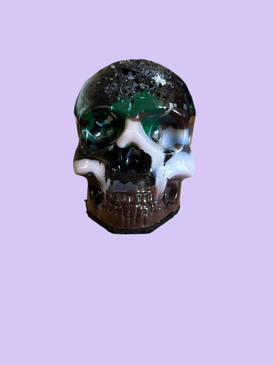 Skull Paperweight -Medium - Front View - #2
