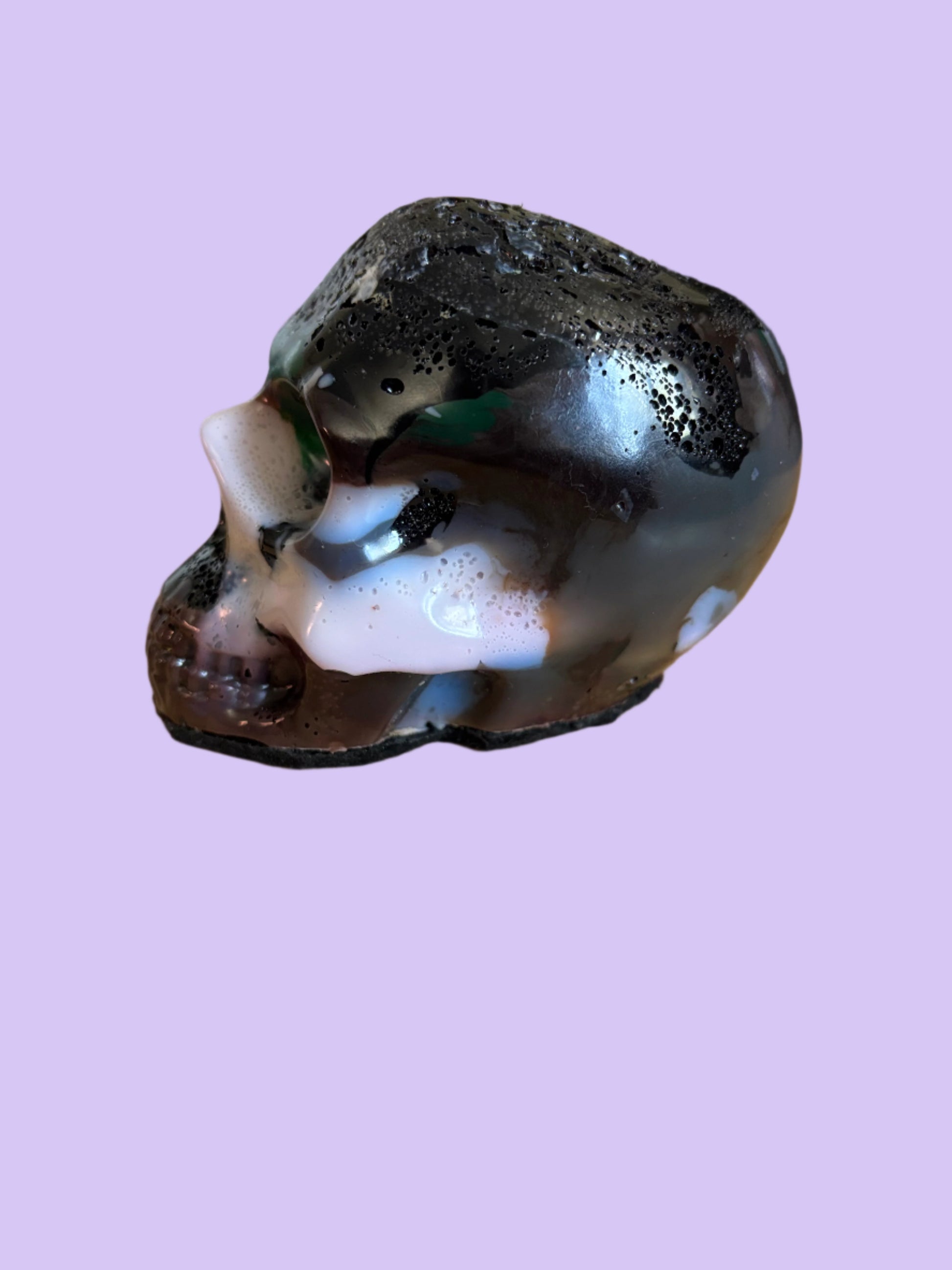 Skull Paperweight -Medium - Left View - #2