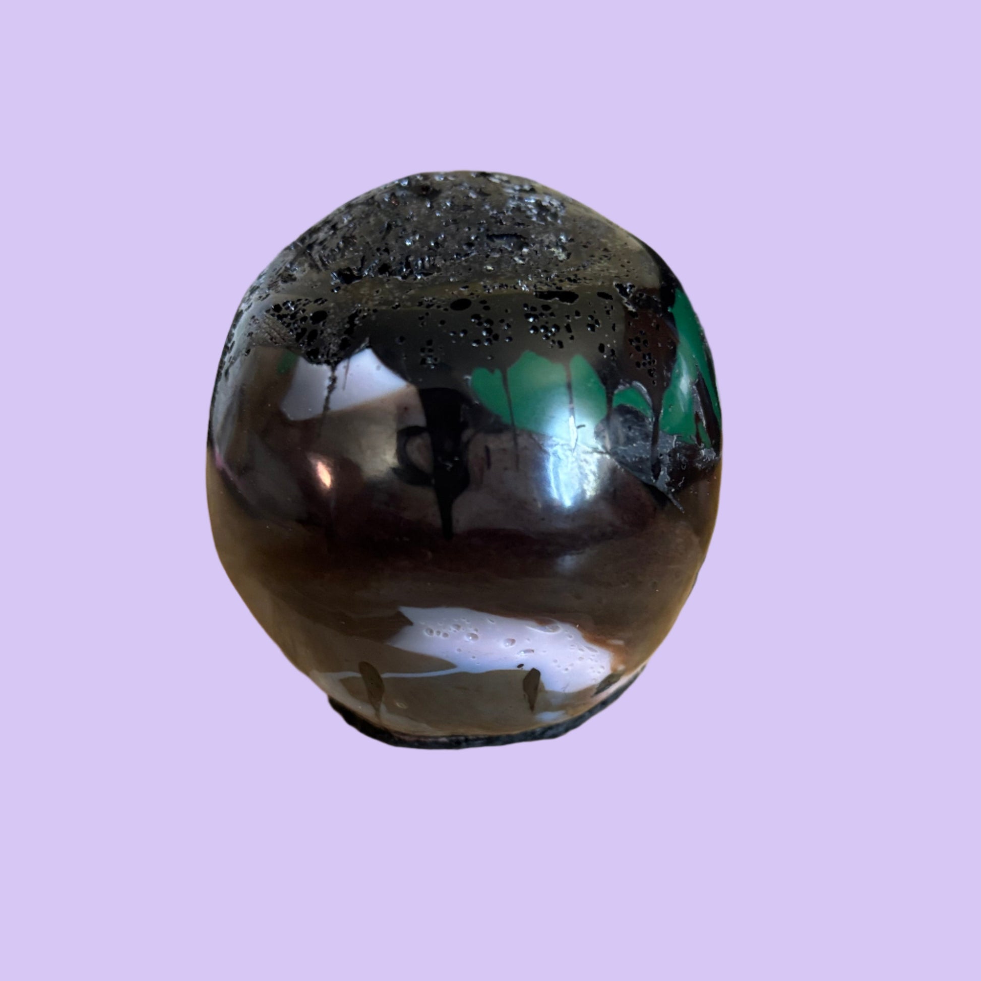 Skull Paperweight -Medium - Rear View - #2