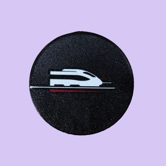 Streamlined Train Coaster - Top View 