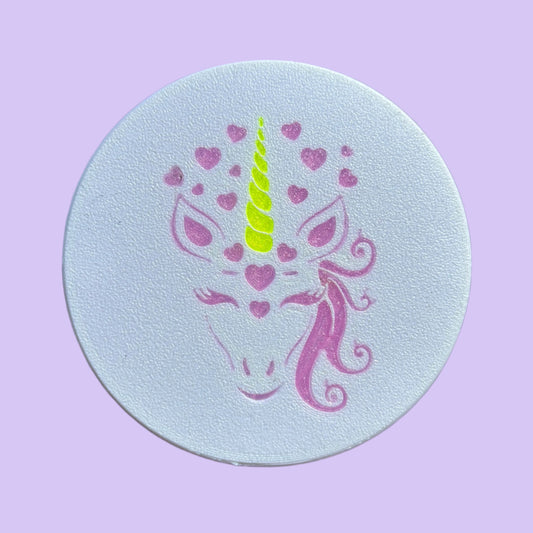 Unicorn Coaster - Top View
