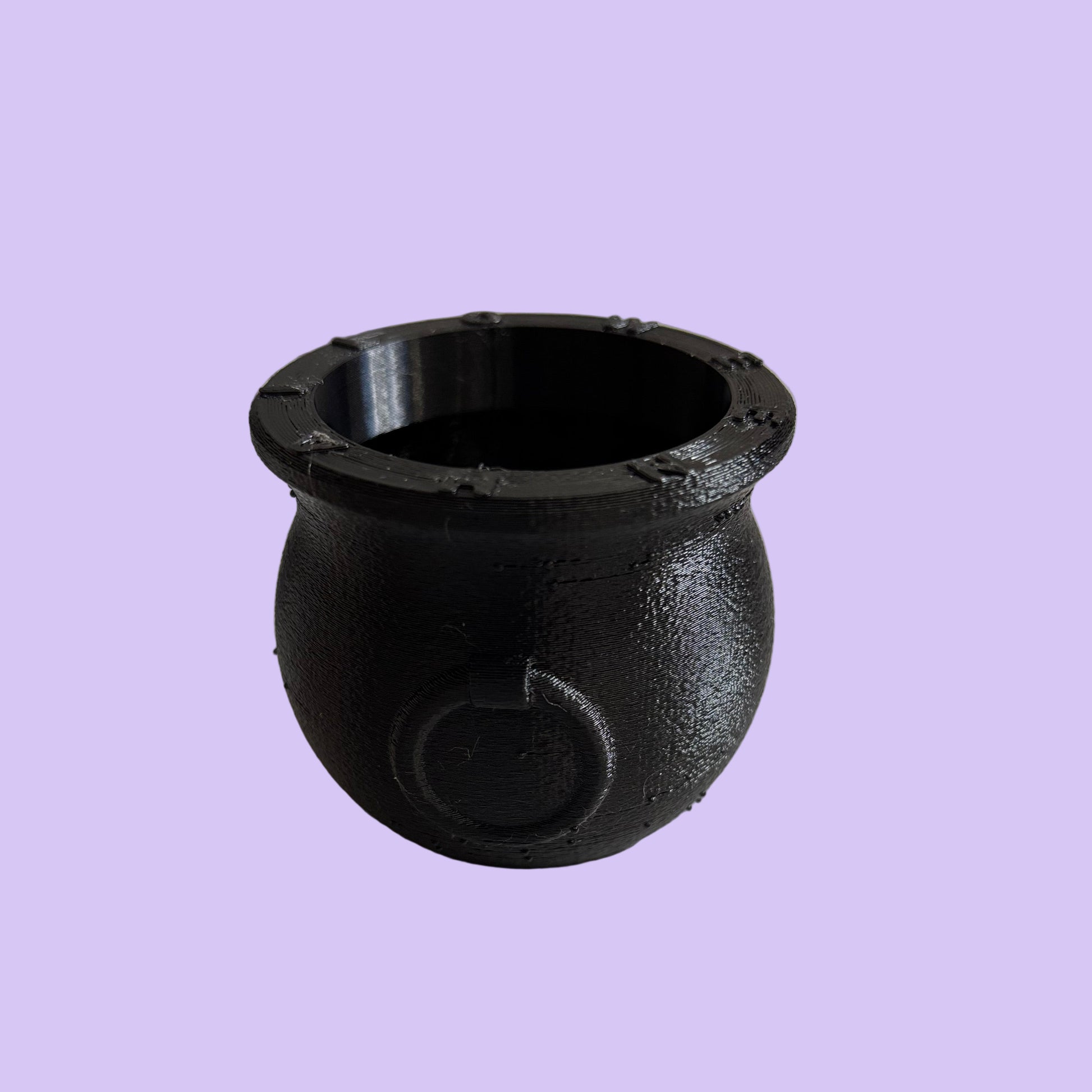 Witch Cauldron Halloween Storage Pot - Right View