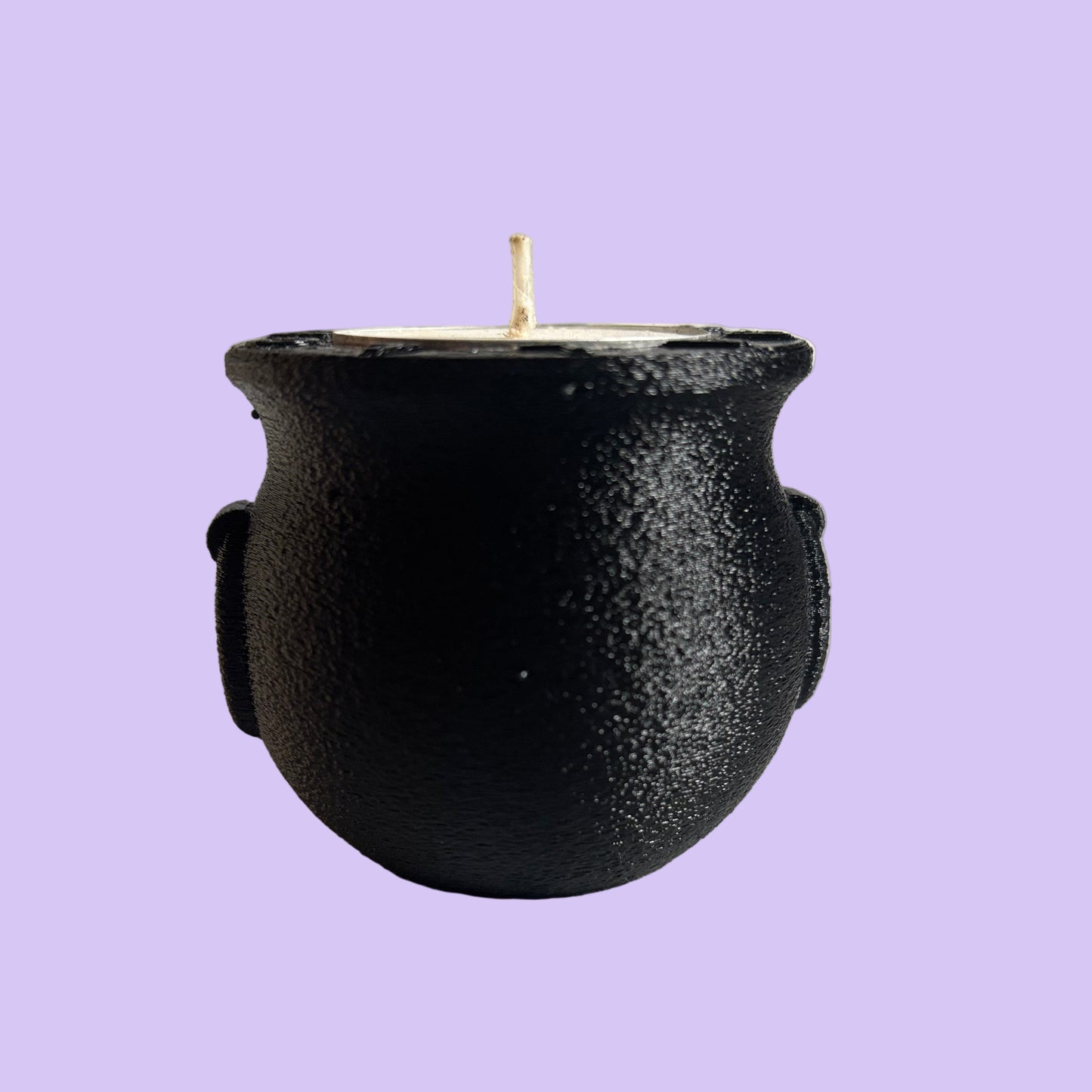 Witch Cauldron Halloween Tealight Holder - Front View
