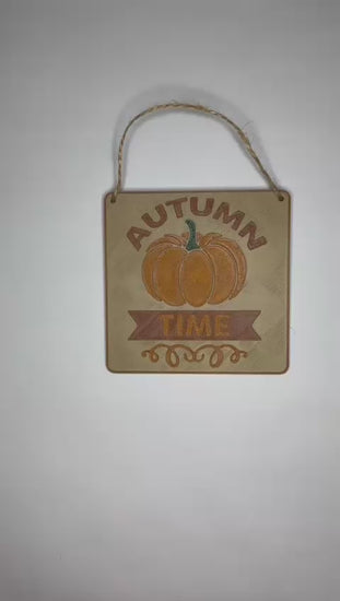 Autumn Time Decorative Sign Video 